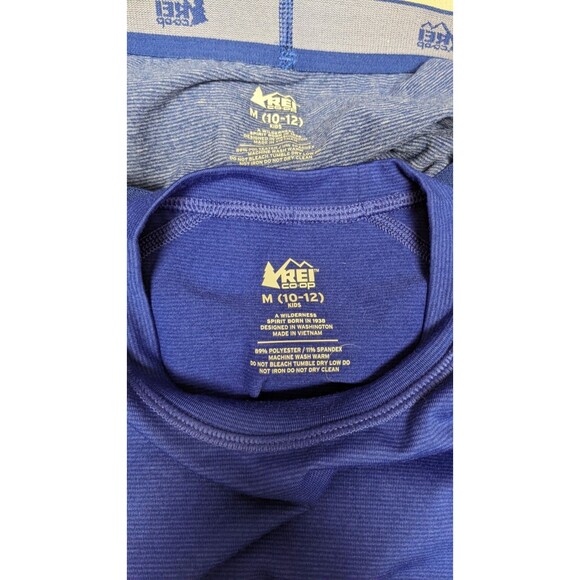 NEW Kids REI CO-OP Purple 2-Piece Long Underwear Set Size 10-12 - Picture 11 of 13